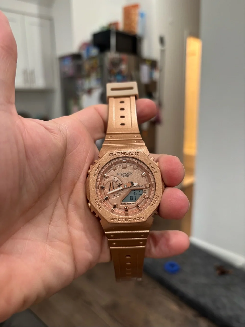 G-Shock Rose Gold Analog-Digital Sport Watch